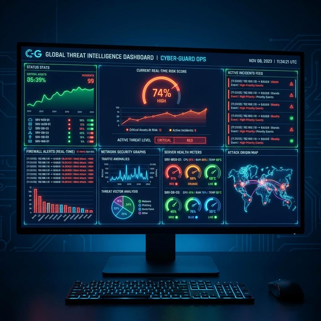 Botbari Threat Intelligence & Cyber Monitoring Dashboard